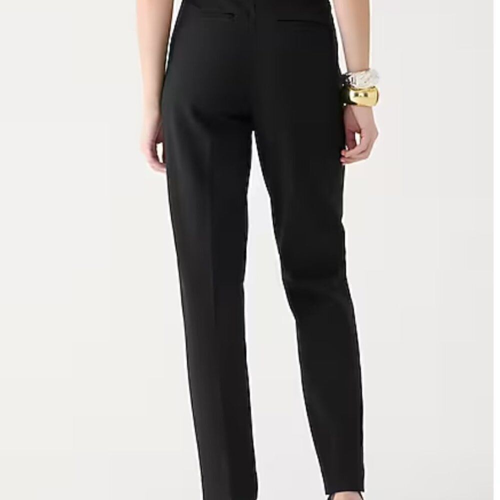 J. Crew Kate straight-leg pant in four-season stretch Black NWT size 8 - Picture 3 of 11